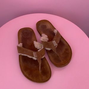 UGG Flip Flops in Camel